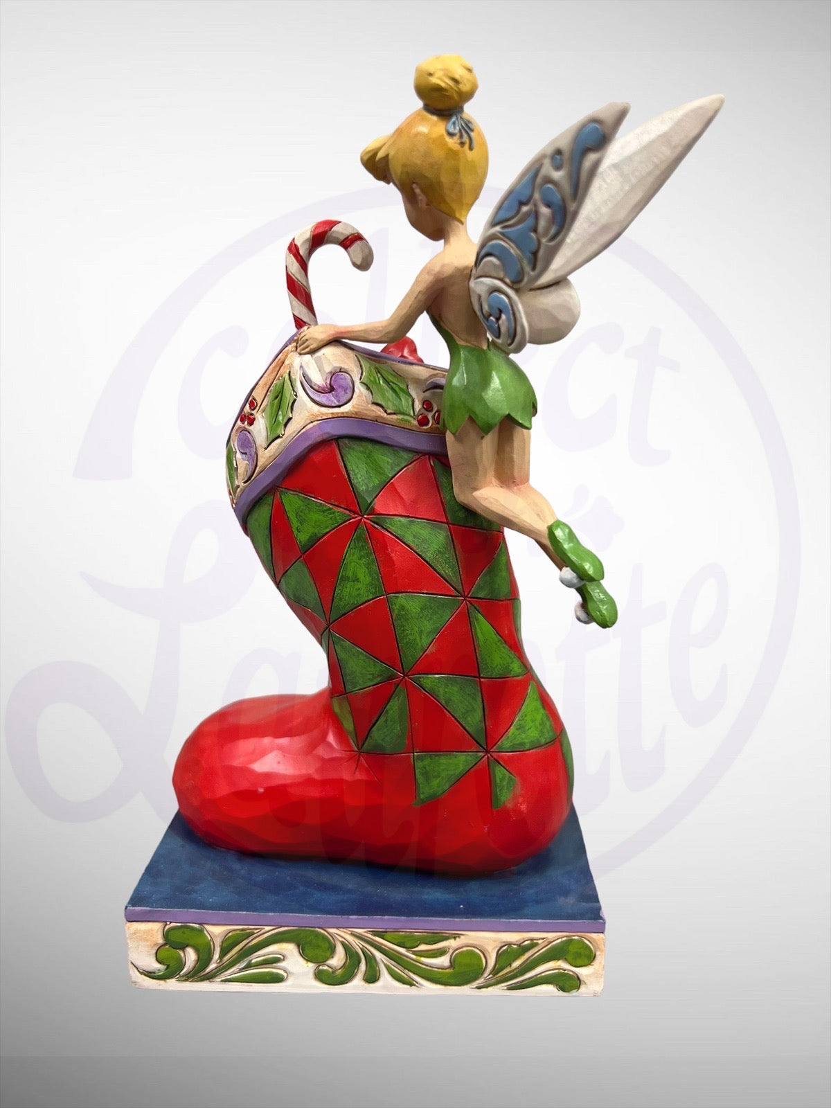 Jim Shore Disney Traditions - Stocking Stuffer Tinker Bell Peter Pan Christmas Figurine (No Box)