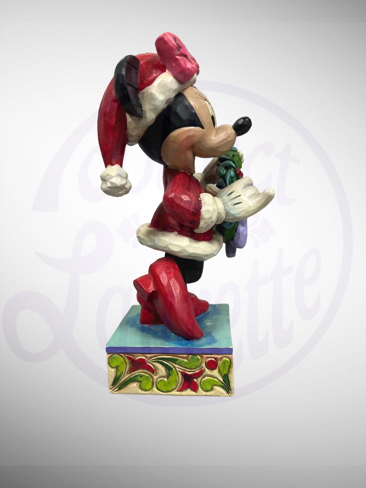 Jim Shore Disney Traditions - Seasons Greetings Minnie Mouse Christmas Figurine (No Box)