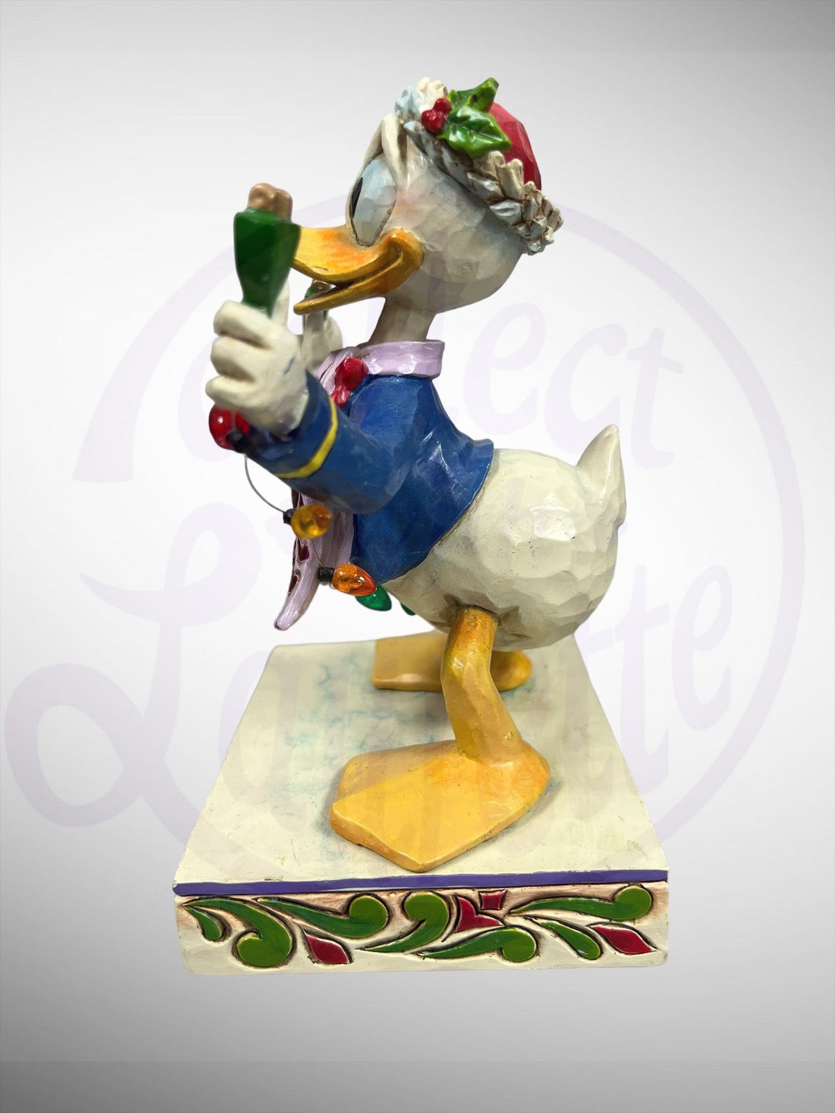 Jim Shore Disney Traditions - Unplugged For The Holidays Donald Duck Christmas Figurine (No Box)