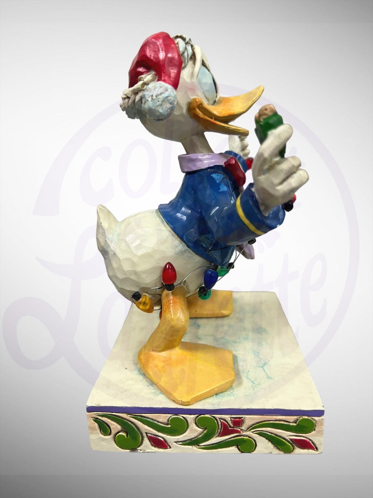 Jim Shore Disney Traditions - Unplugged For The Holidays Donald Duck Christmas Figurine (No Box)