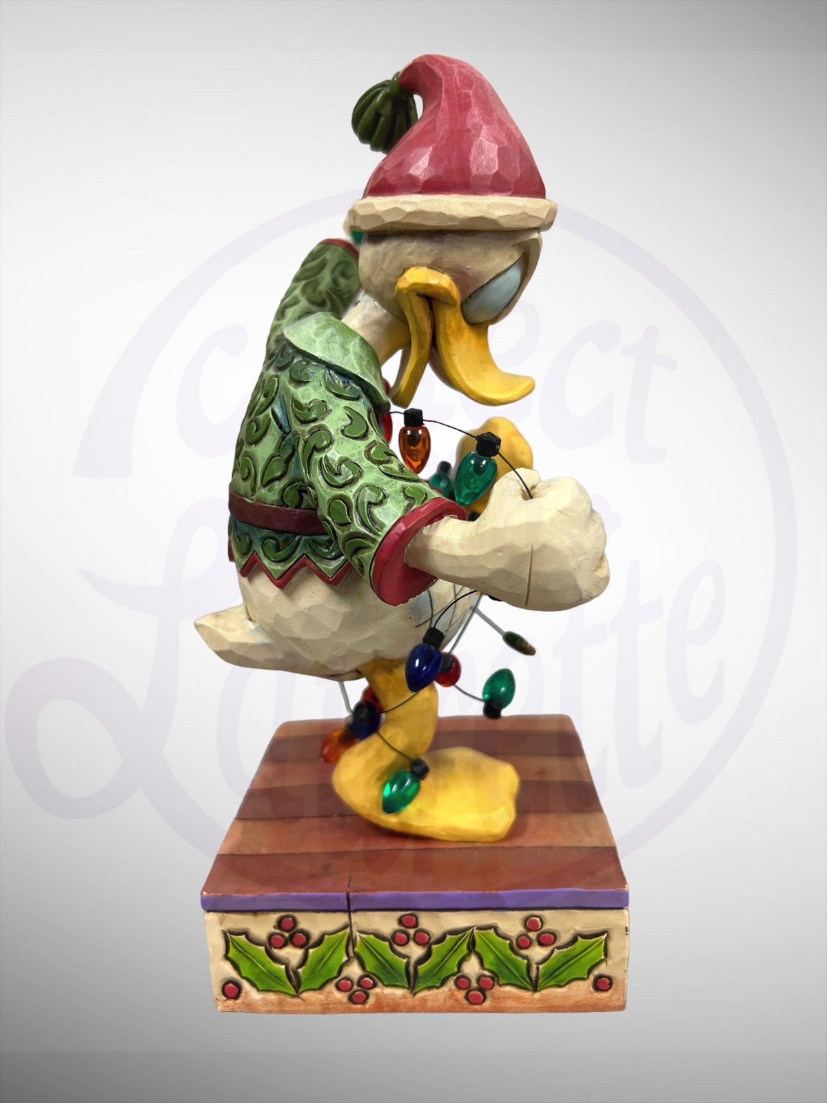 Jim Shore Disney Traditions - Santa's High Strung Helper Donald Duck Christmas Figurine (No Box)