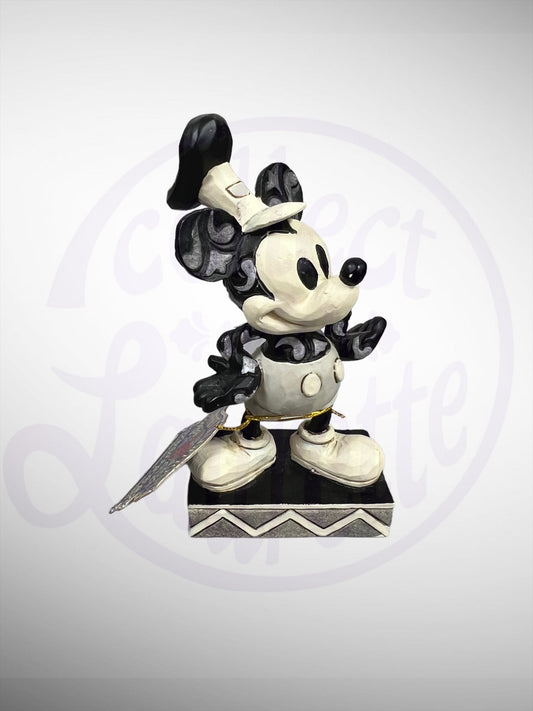 Jim Shore Disney Traditions - The Original Mickey Mouse Steamboat Willie Figurine (No Box)