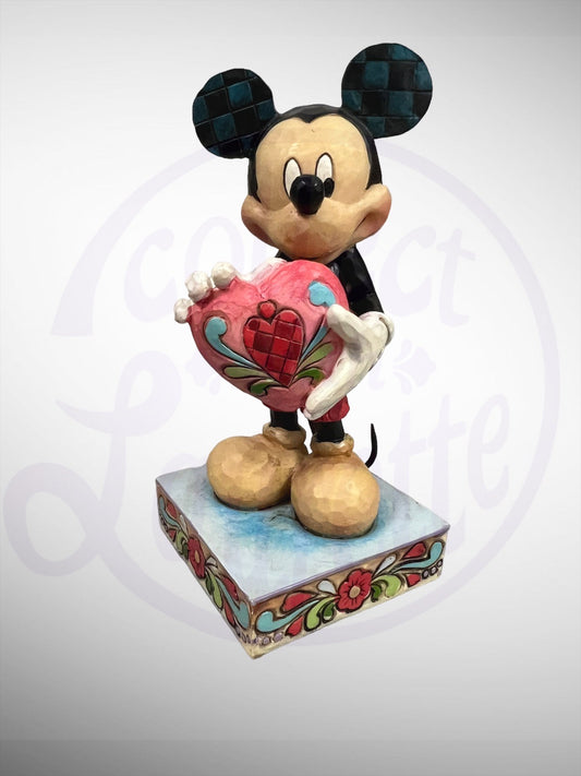 Jim Shore Disney Traditions - A Gift of Love Mickey Mouse Figurine (No Box)