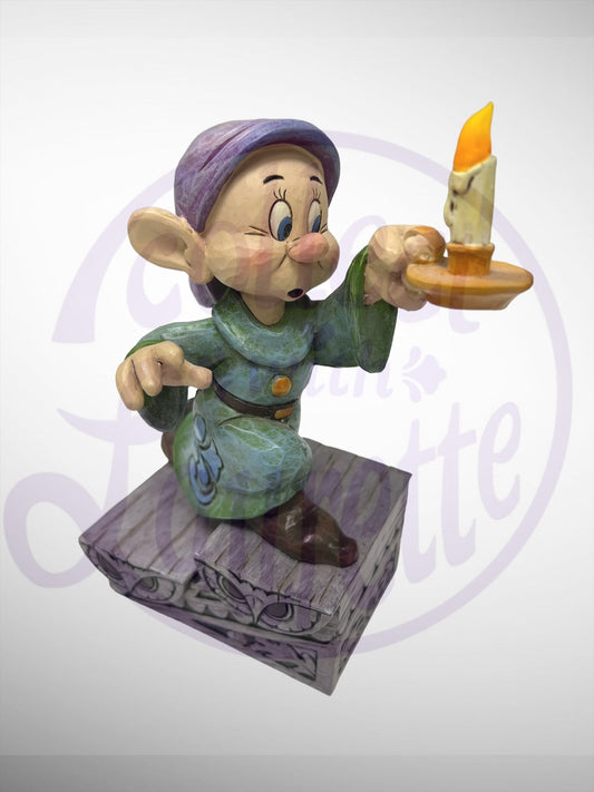 Jim Shore Disney Traditions - A Light in the Dark Dopey Figurine (No Box)