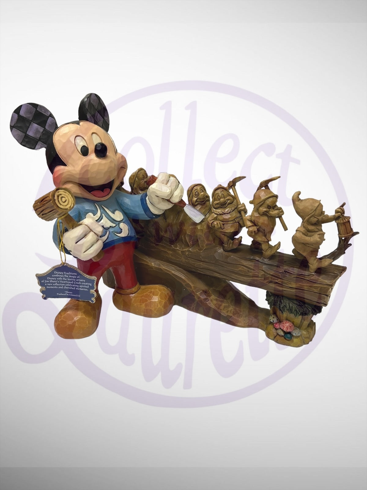 Jim Shore Disney Traditions - Celebrating 10 Years of Disney Traditions Mickey carving Dwarfs Figurine