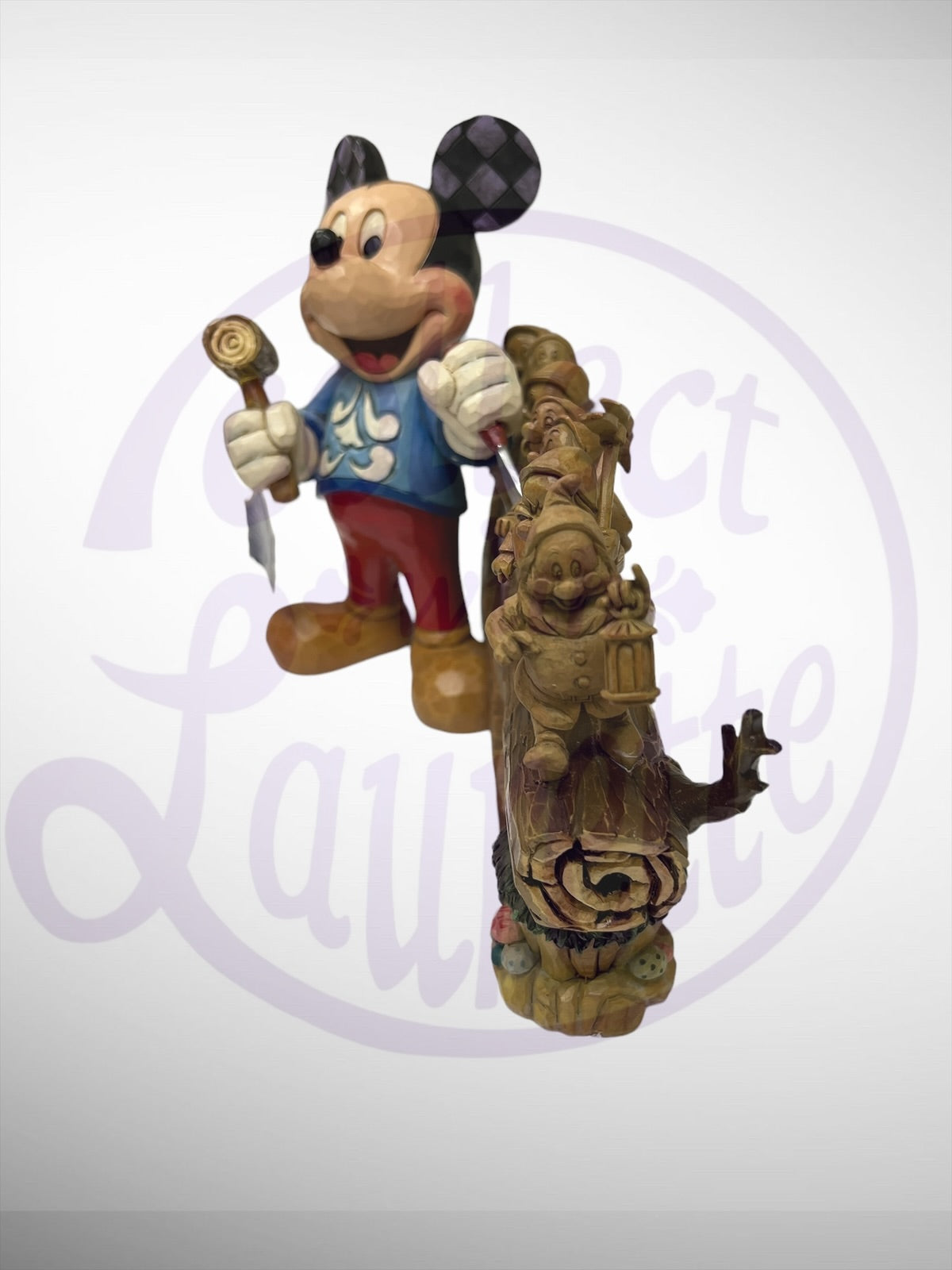 Jim Shore Disney Traditions - Celebrating 10 Years of Disney Traditions Mickey carving Dwarfs Figurine