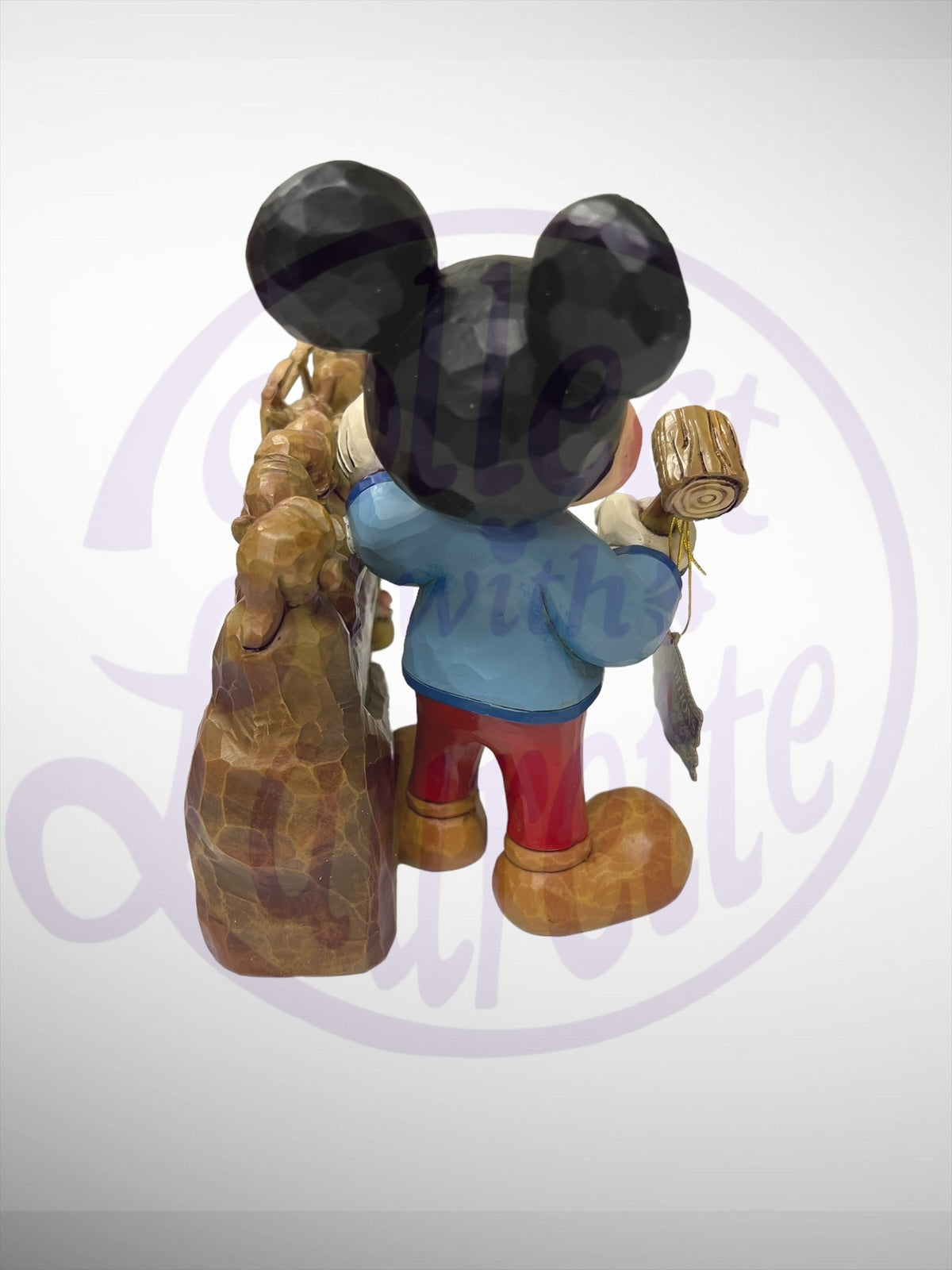 Jim Shore Disney Traditions - Celebrating 10 Years of Disney Traditions Mickey carving Dwarfs Figurine