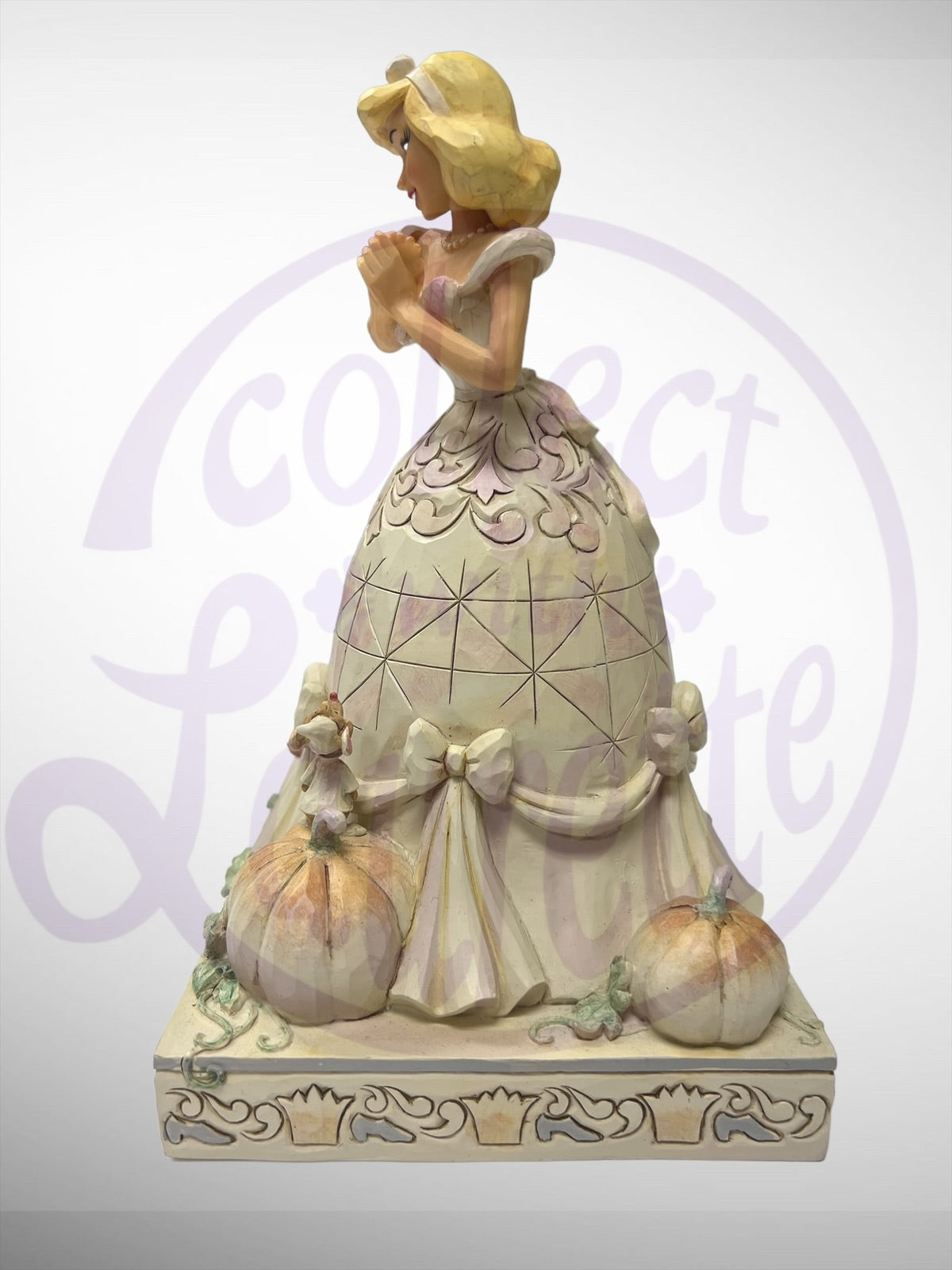 Jim Shore Disney Traditions - Darling Dreamer Cinderella White Woodland Figurine (no box)