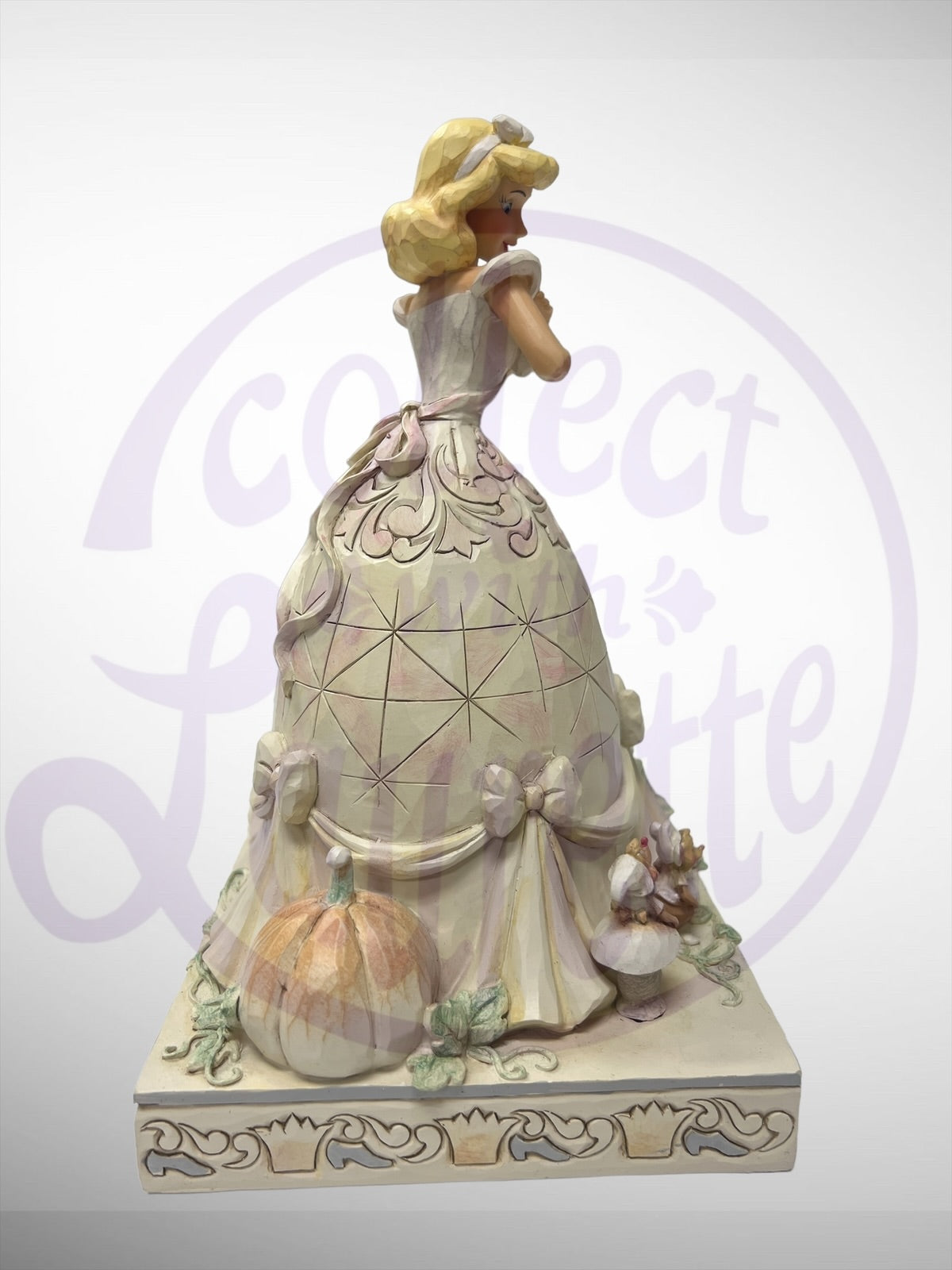 Jim Shore Disney Traditions - Darling Dreamer Cinderella White Woodland Figurine (no box)