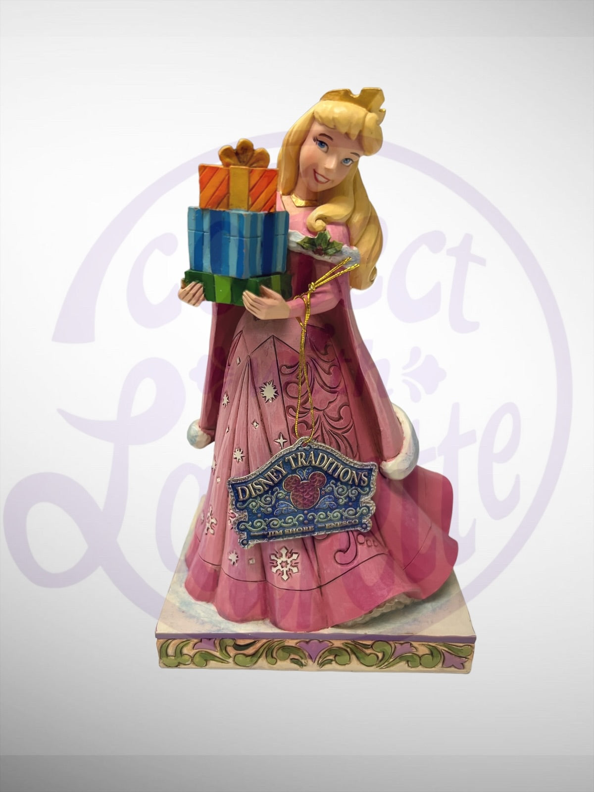 Jim Shore Disney Traditions - Gifts of Joy Aurora Christmas Holiday Gift Figurine