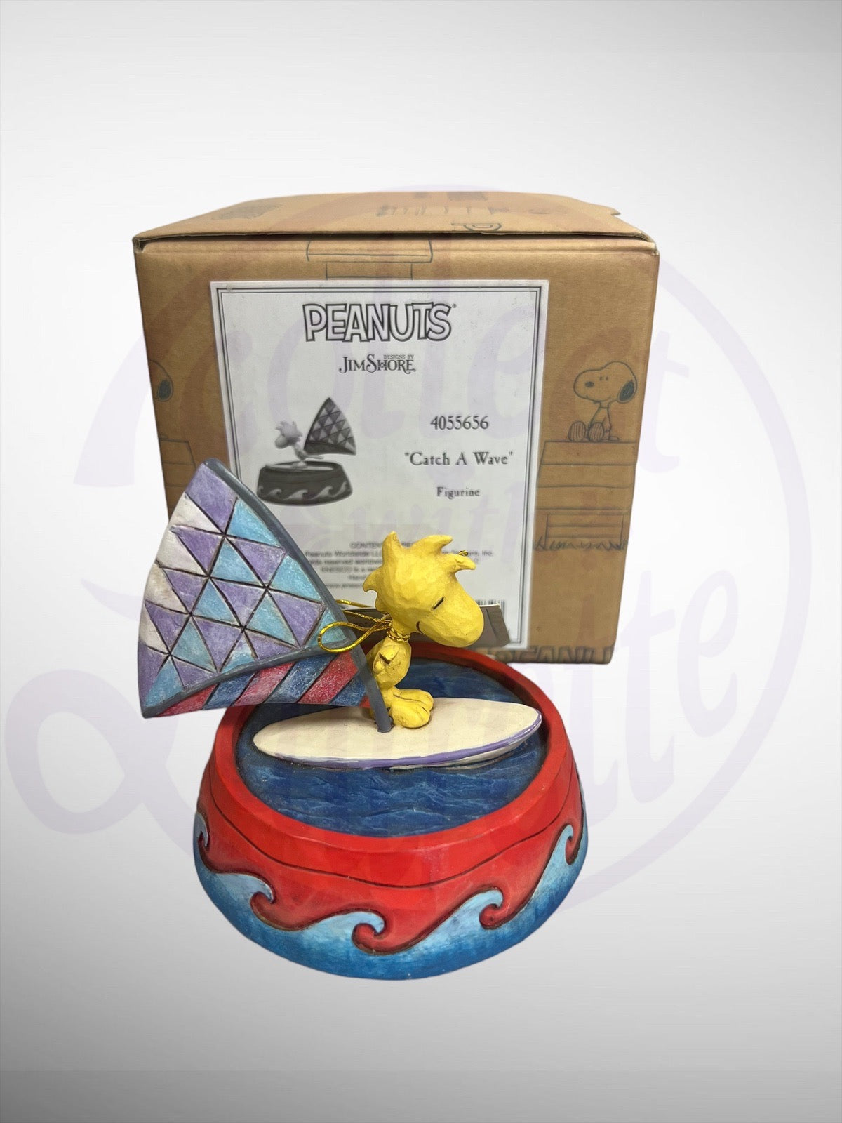 Jim Shore Peanuts - Catch A Wave Woodstock Windsurfing Figurine