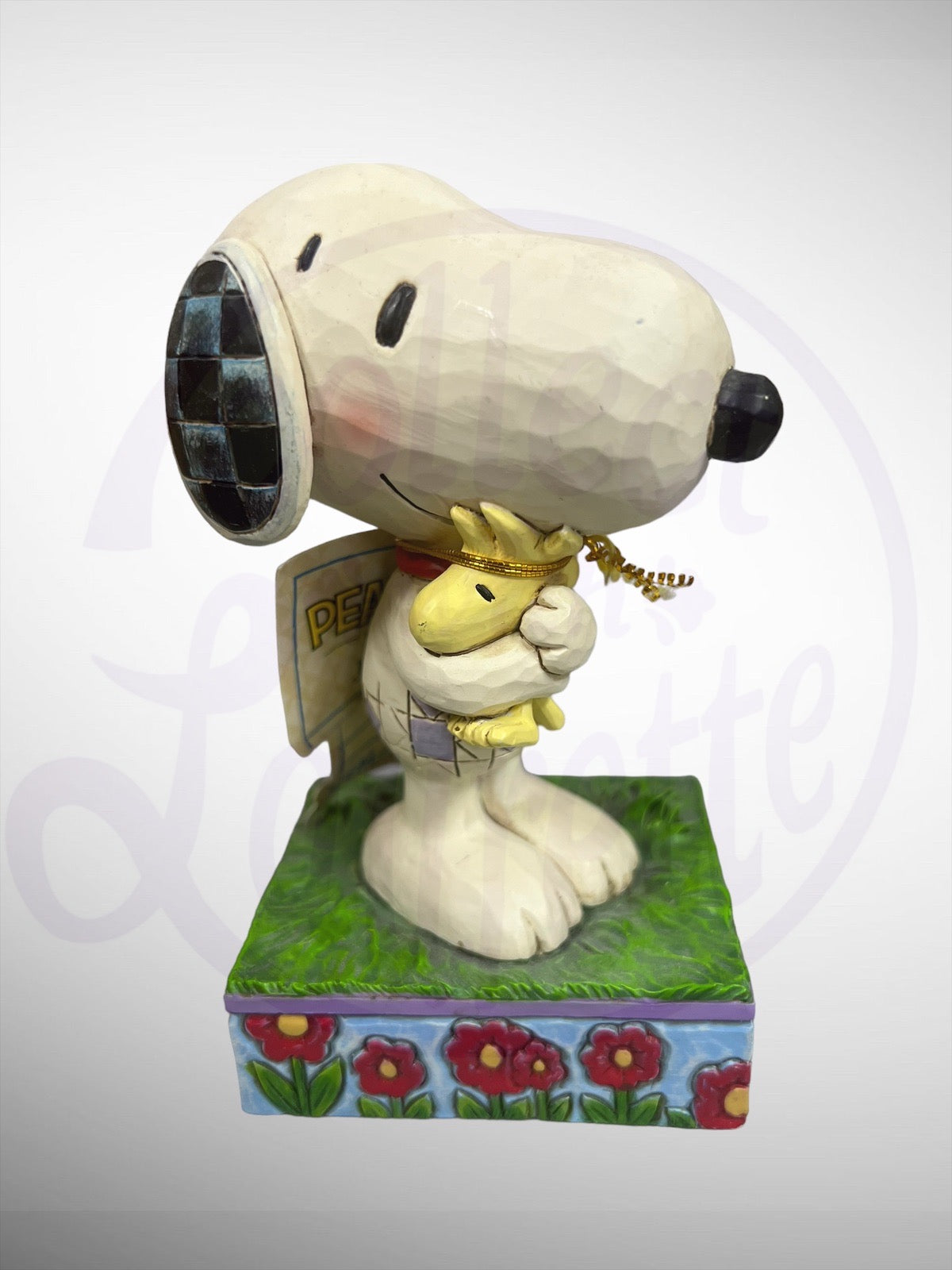 Jim Shore Peanuts - Hug Time Snoopy Woodstock Figurine