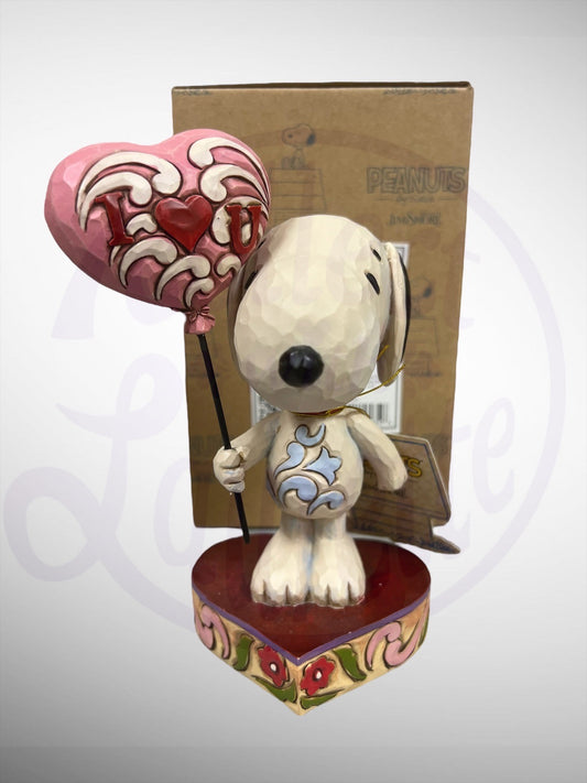 Jim Shore Peanuts - I Heart U Snoopy Balloon Figurine