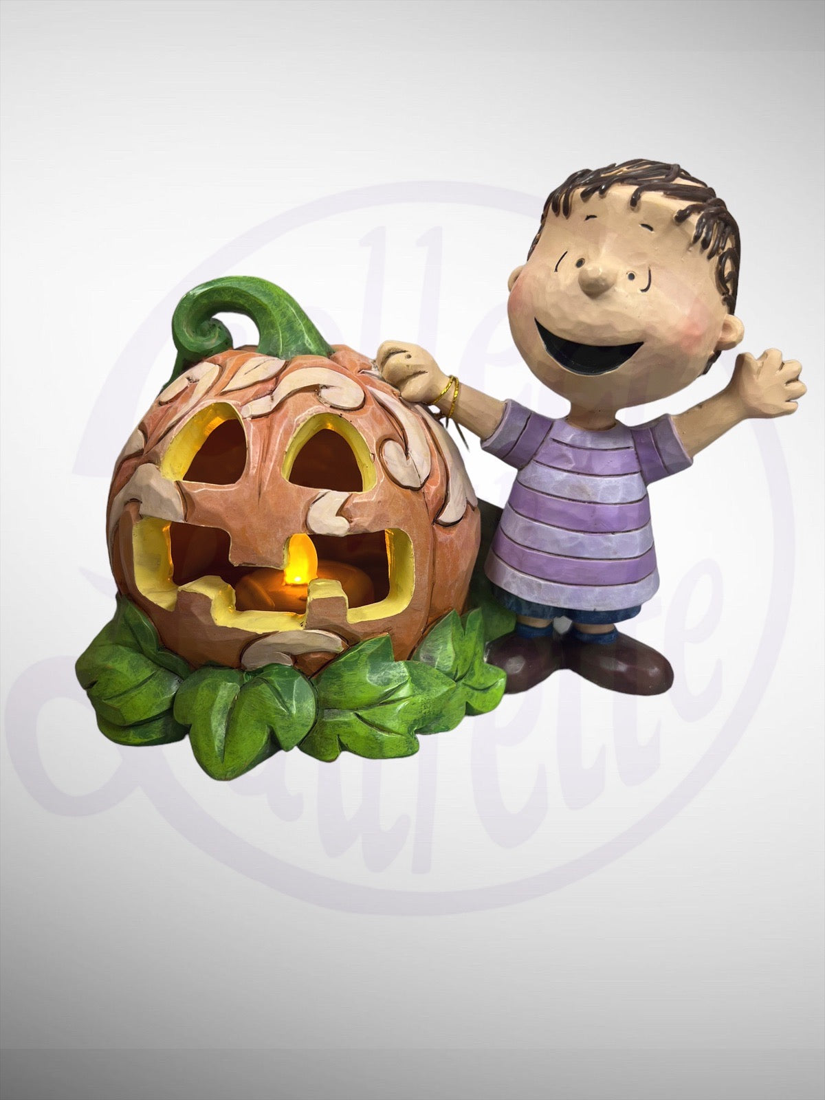 Jim Shore Peanuts - Oh Great Pumpkin, Where Are You? Linus Halloween Figurine