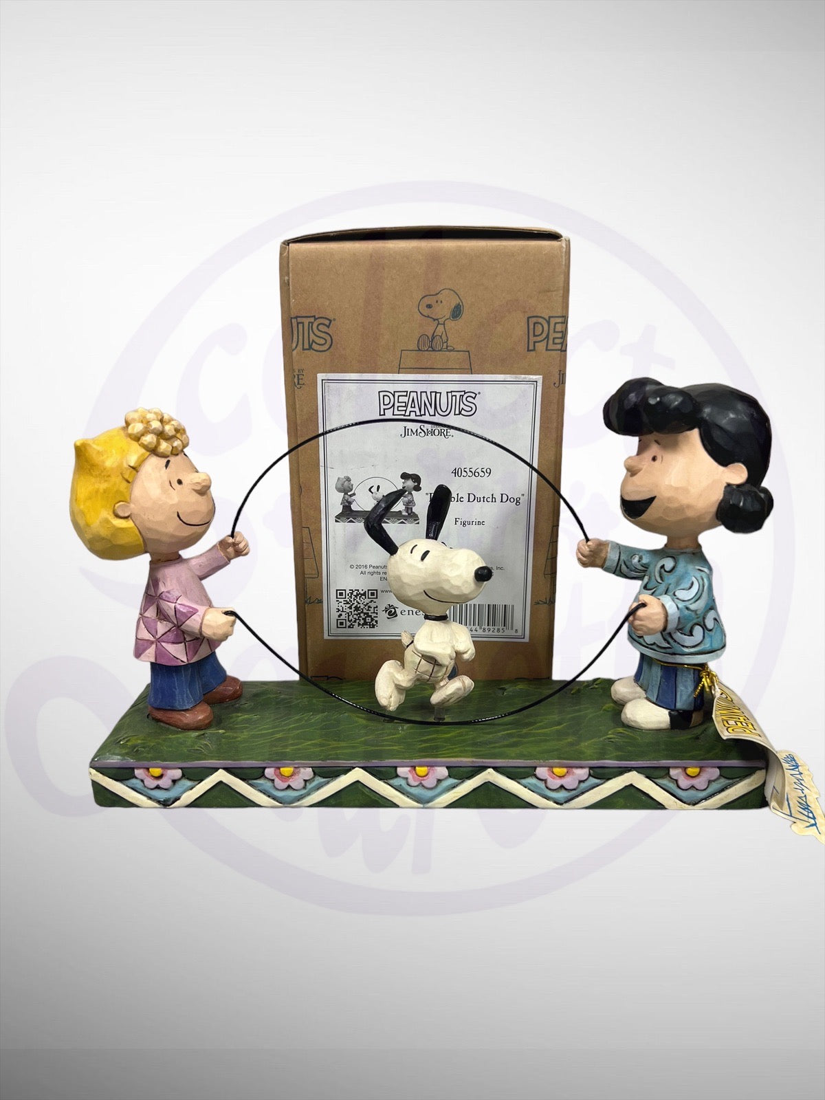 Jim Shore Peanuts - Double Dutch Dog Snoopy Lucy Sally Jumprope Figurine