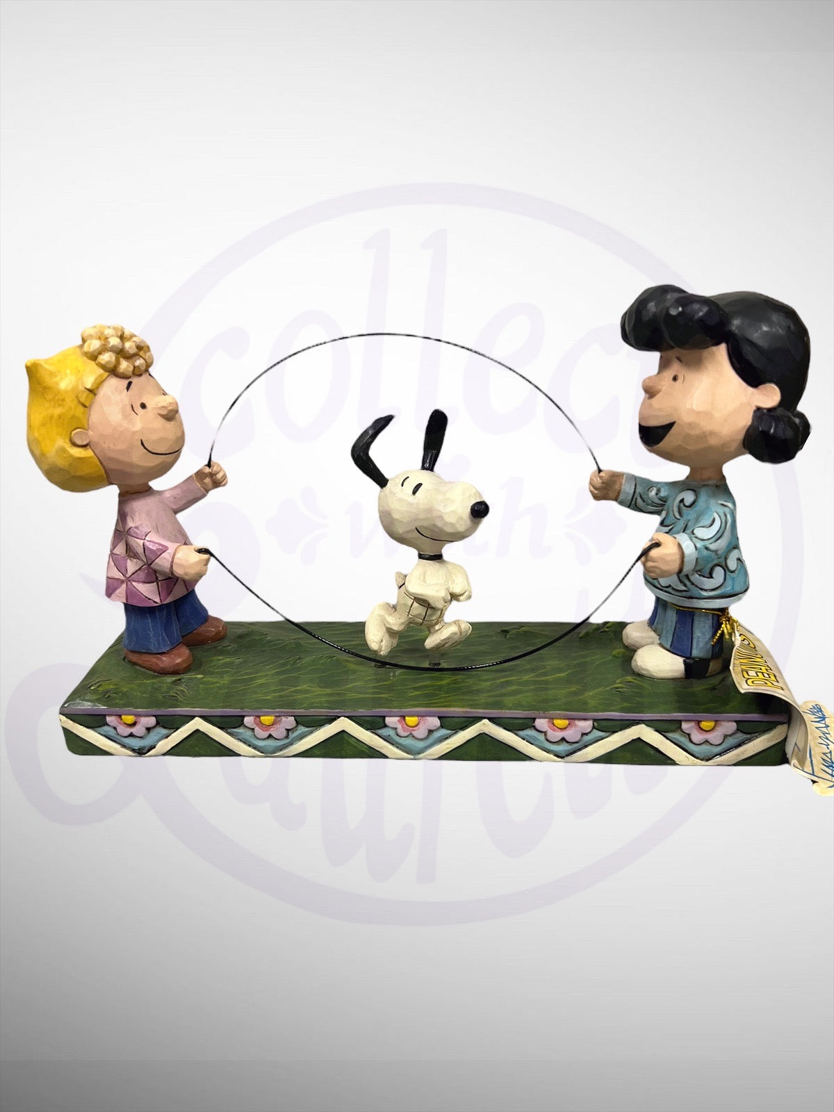 Jim Shore Peanuts - Double Dutch Dog Snoopy Lucy Sally Jumprope Figurine