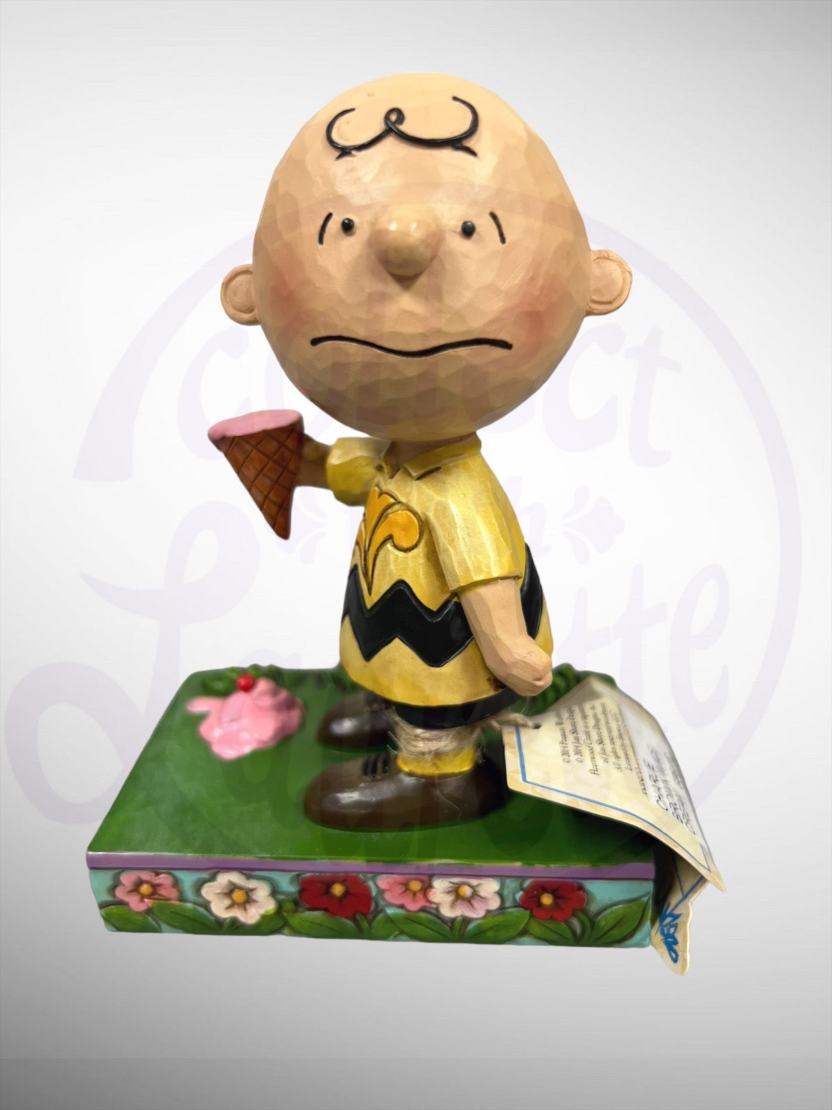 Jim Shore Peanuts - Melting Point Charlie Brown Ice Cream Figurine