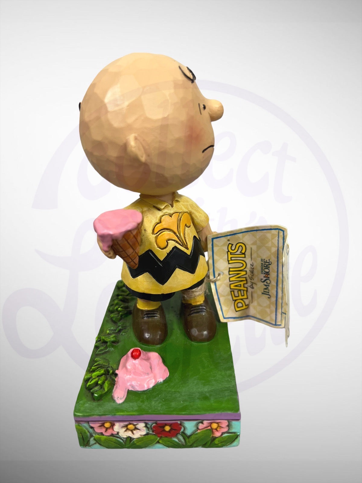 Jim Shore Peanuts - Melting Point Charlie Brown Ice Cream Figurine