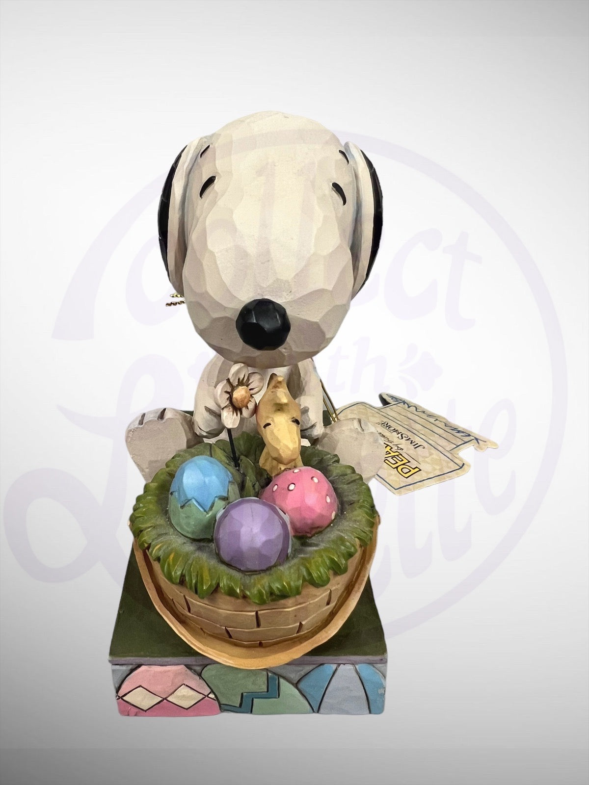 Jim Shore Peanuts - Hooray for the Easter Beagle Snoopy Woodstock Figurine