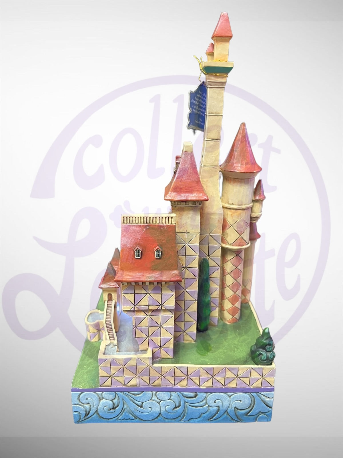 Jim Shore Disney Traditions - Enchanted Kingdom Beauty and the Beast  Musical Light Up Castle Figurine (No Box)