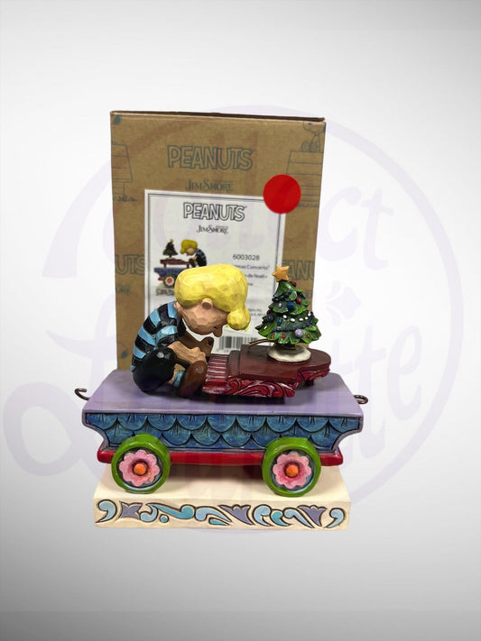 Jim Shore Peanuts - Christmas Concerto Schroeder Train Car Figurine