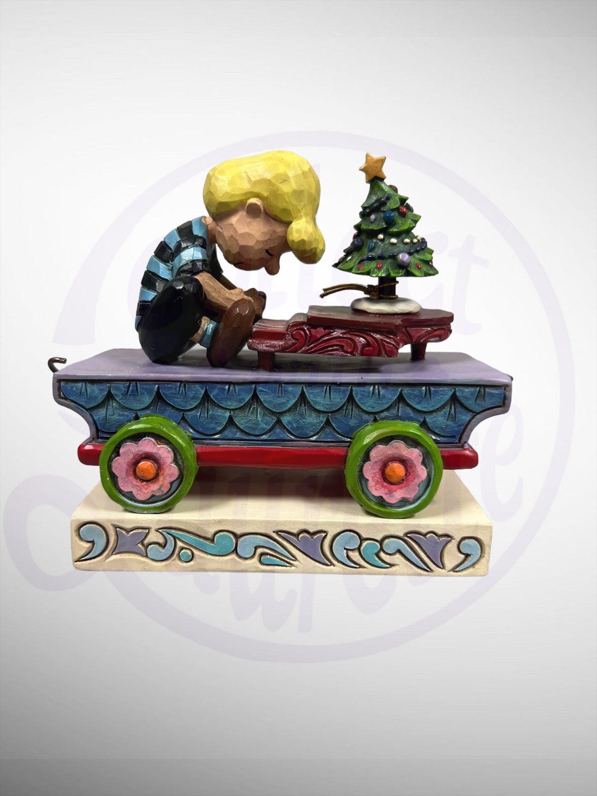 Jim Shore Peanuts - Christmas Concerto Schroeder Train Car Figurine