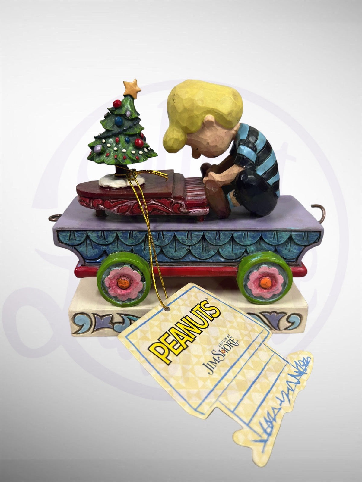 Jim Shore Peanuts - Christmas Concerto Schroeder Train Car Figurine