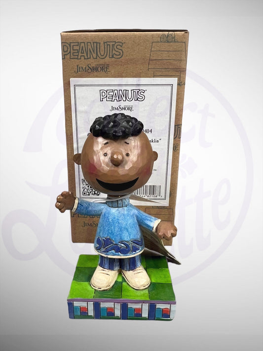 Jim Shore Peanuts - Friendly Franklin Personality Pose Figurine