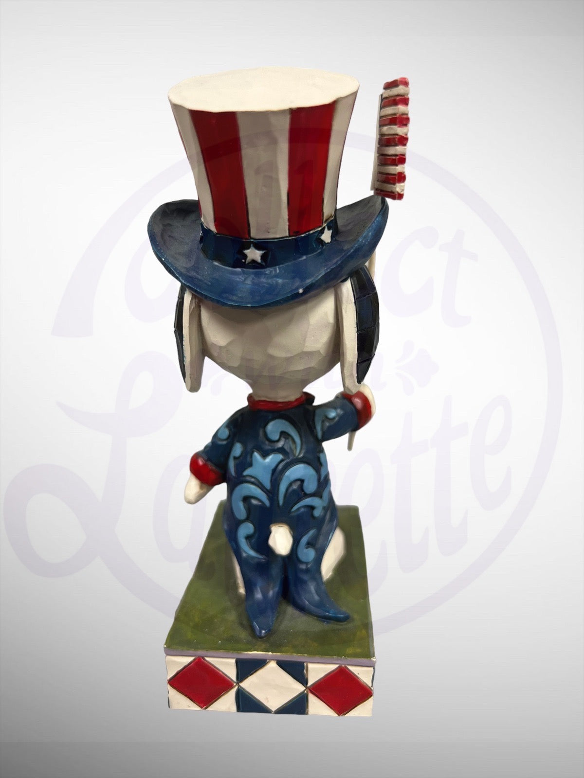 Jim Shore Peanuts - Patriot Snoopy Patriotic Flag Figurine (No Box)