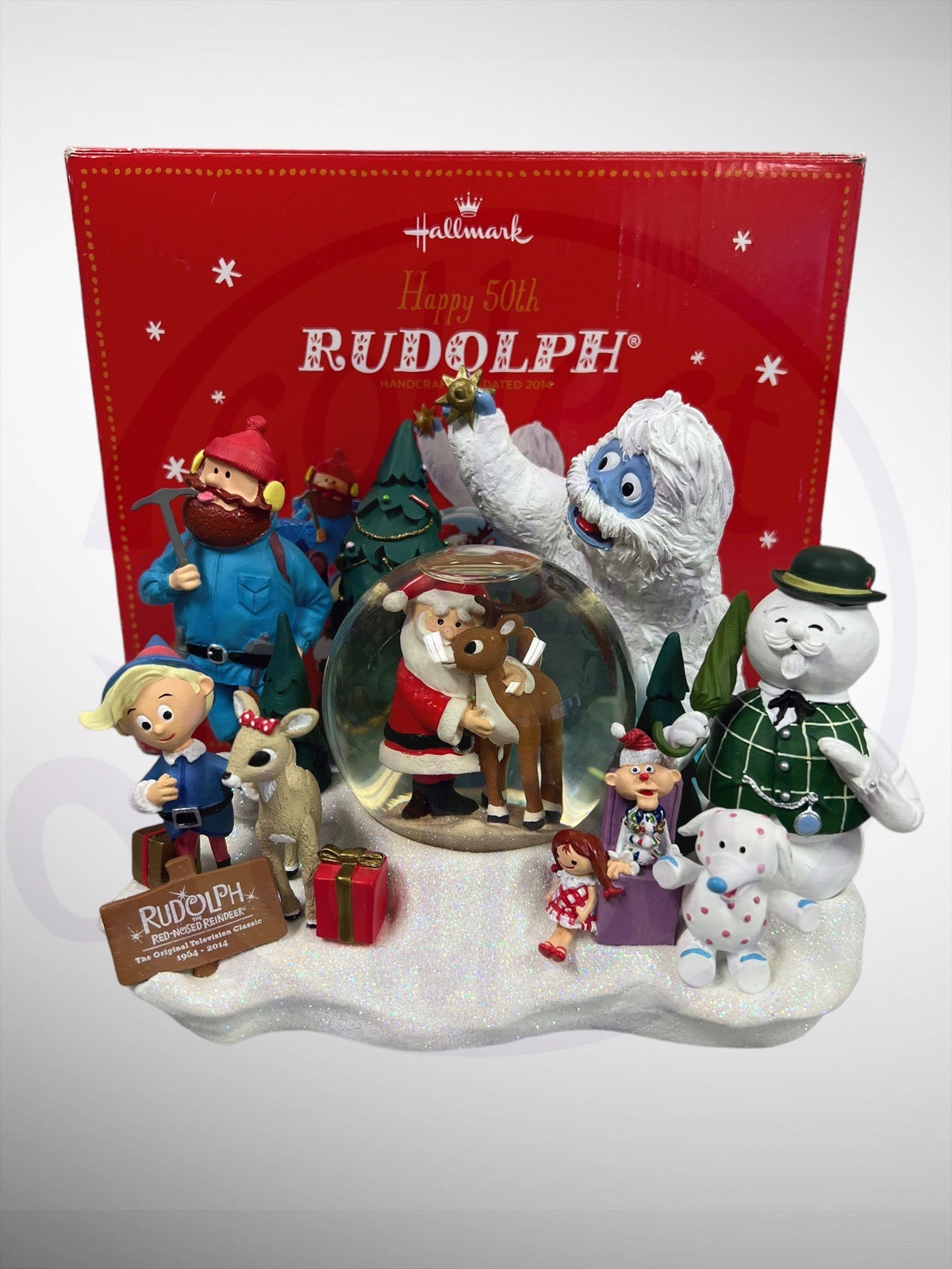 Hallmark Rudolph - Happy 50th Rudolph Anniversary Waterball Figurine