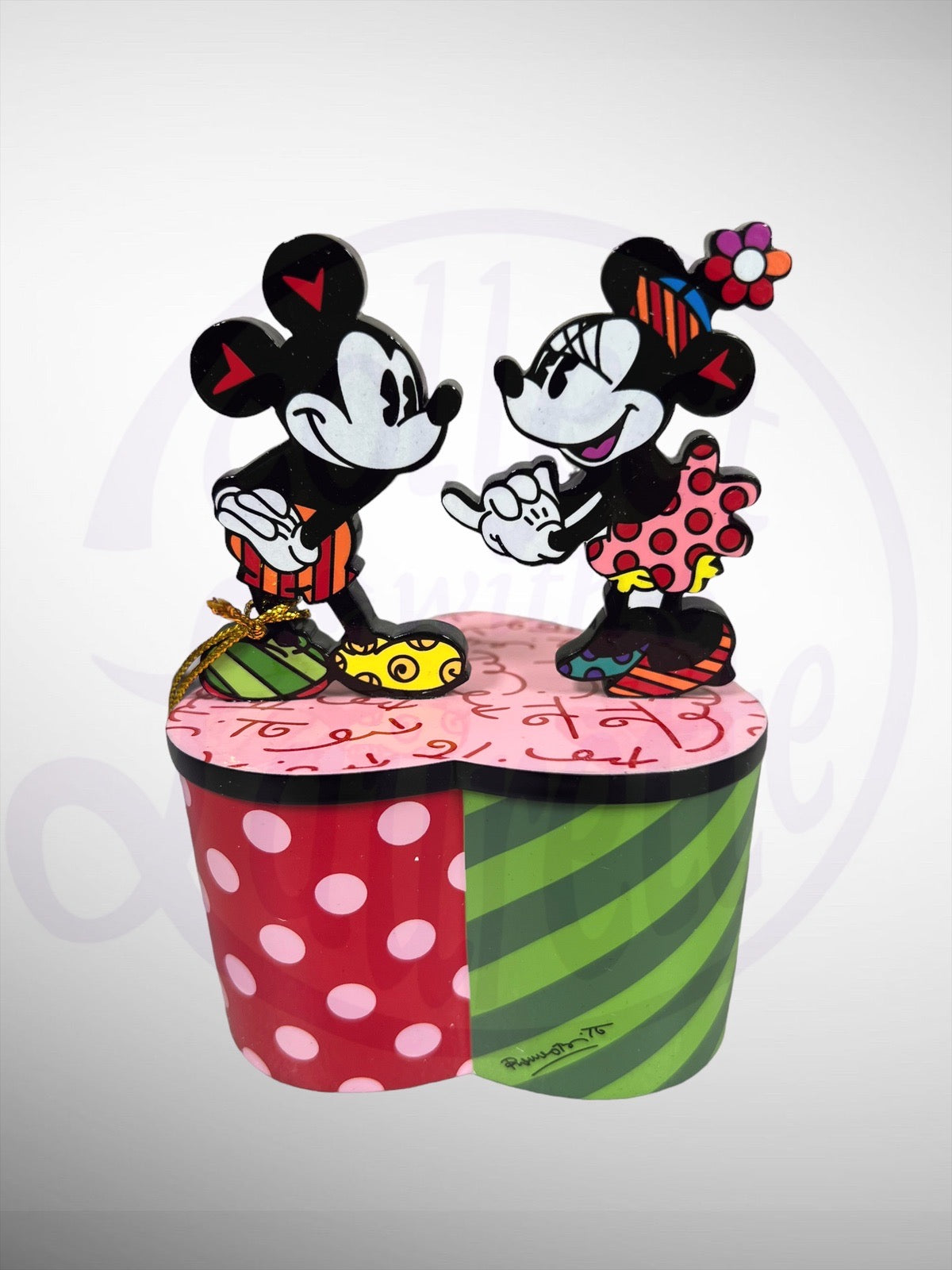 Disney by Britto Collection - Mickey & Minnie Lidded Box Figurine
