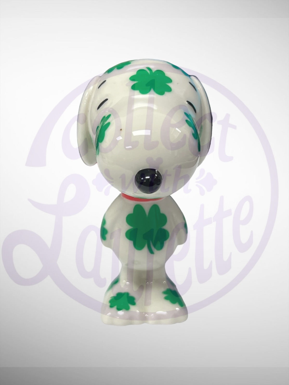 Department 56 Snoopy by Design D56 - Lucky Dog Shamrock Peanuts Figurine (No Box)