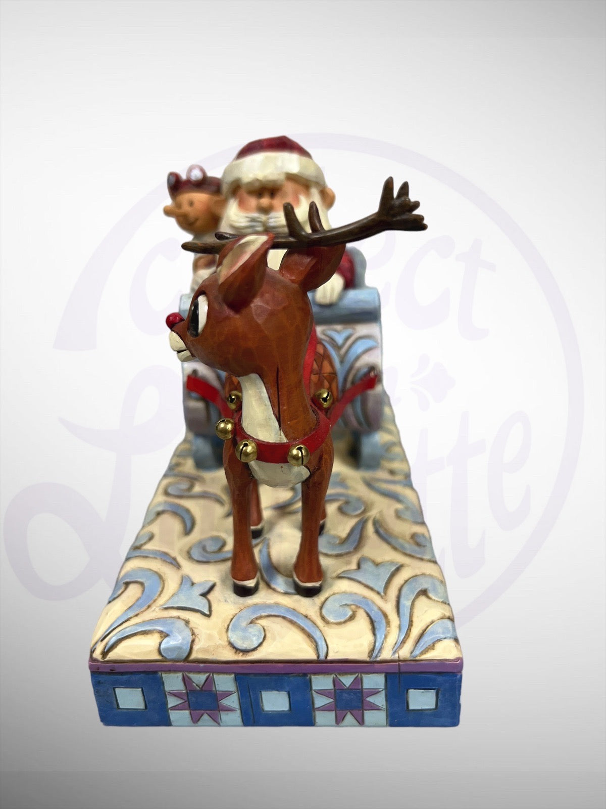 Jim Shore Rudolph Traditions - Rudolph Deluxe Musical Figurine Santa Claus Limited Edition