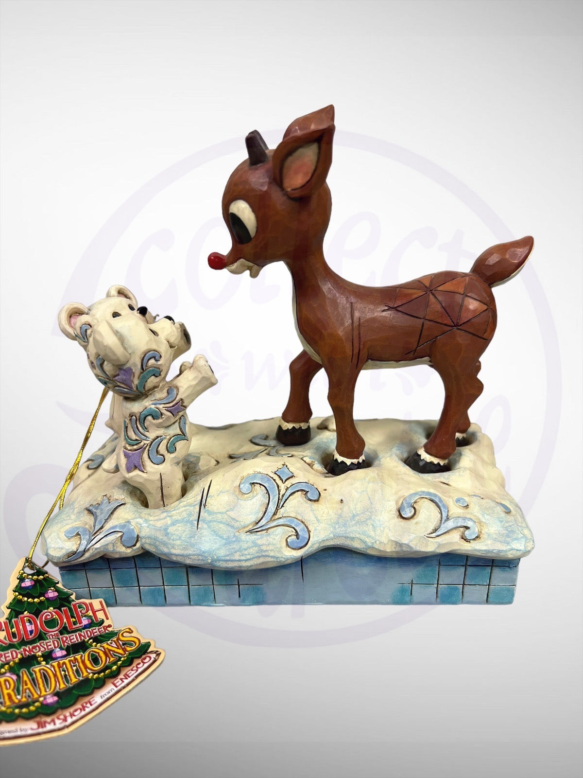 Jim Shore Rudolph Traditions - Rudolph & Polar Bear Babies Figurine