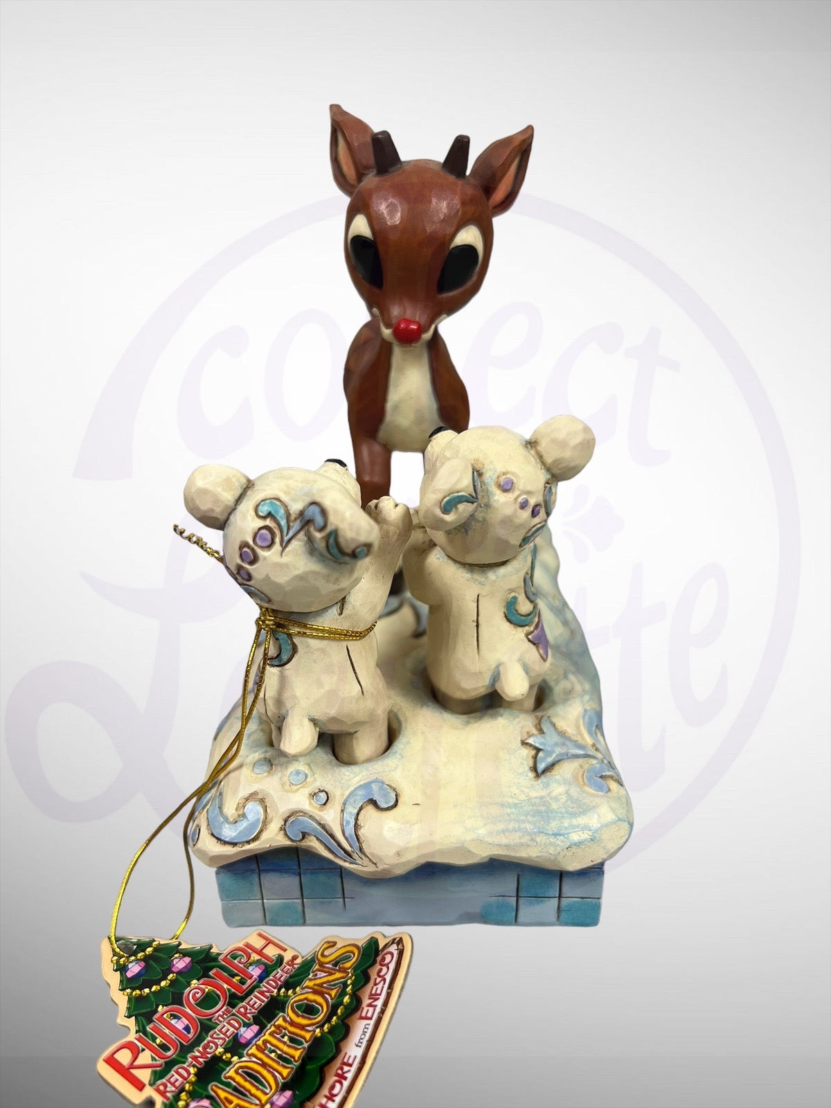 Jim Shore Rudolph Traditions - Rudolph & Polar Bear Babies Figurine