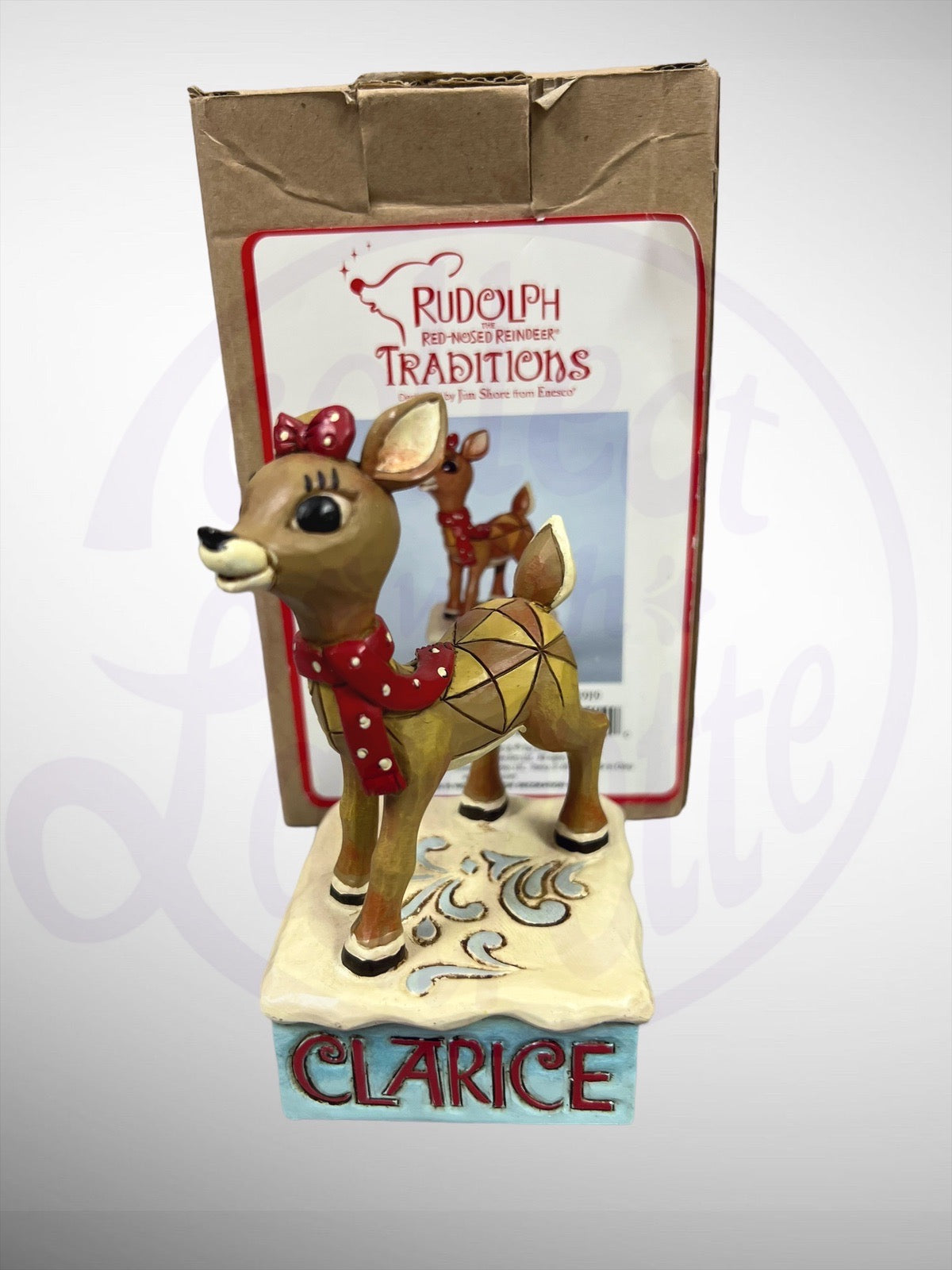 Clarice Rudalph Jim Shore Rudolph Traditions - Clarice Figurine – Collect with Laurette ...