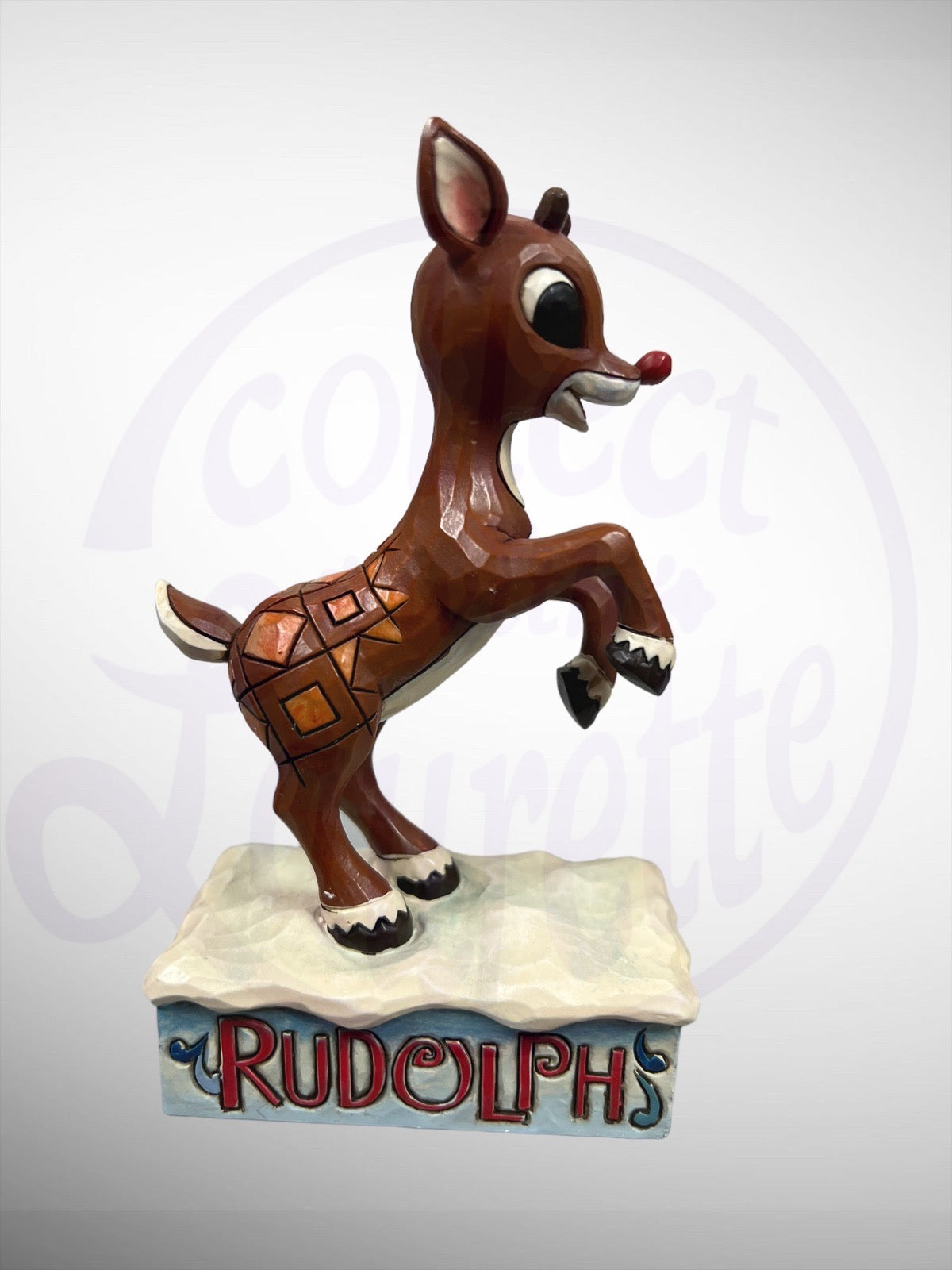 Jim Shore Rudolph Traditions - Rudolph Learning to Fly Figurine