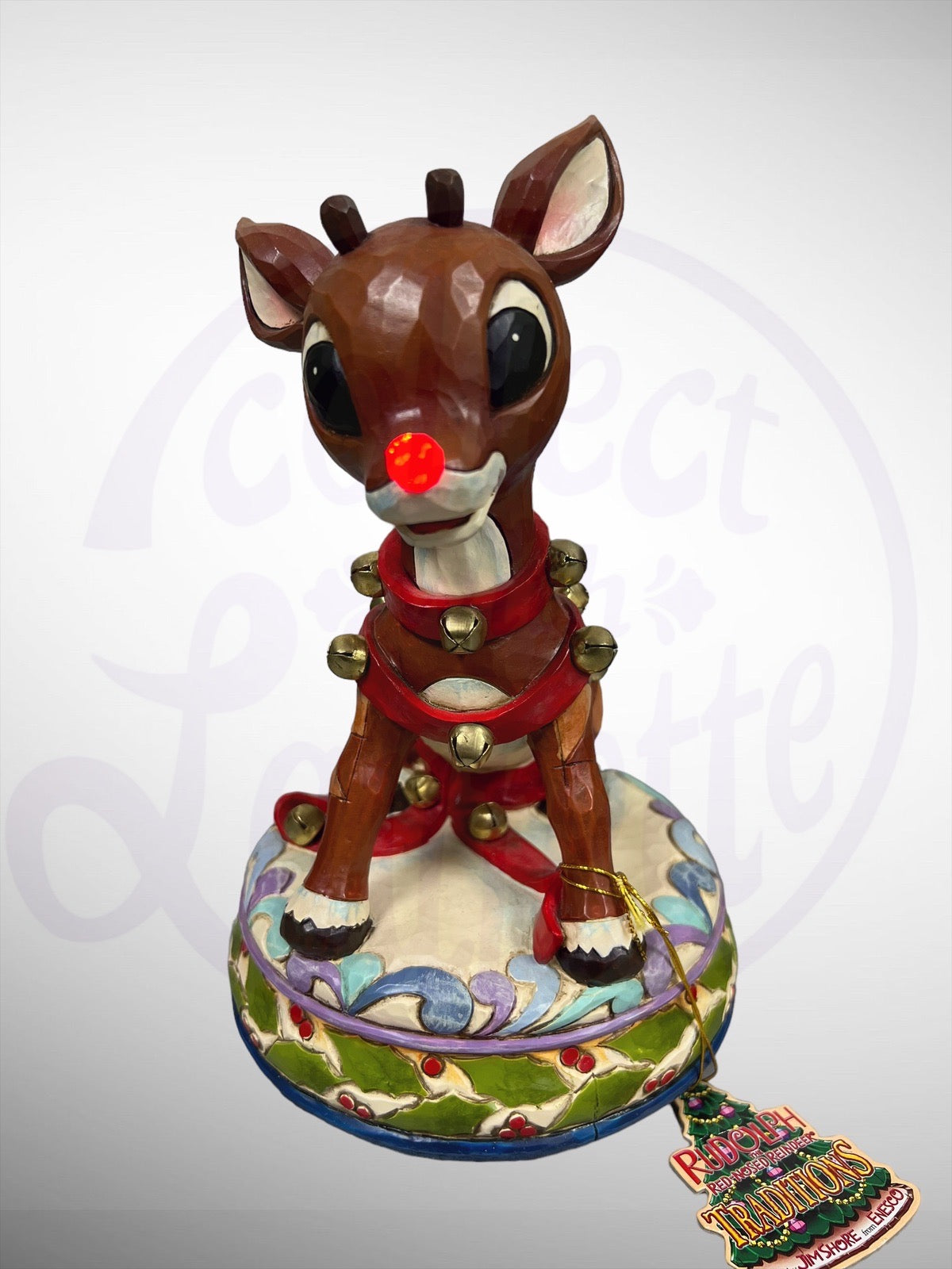 Jim Shore Rudolph Traditions - Rudolph Musical Figurine with Light Up Blinking Nose