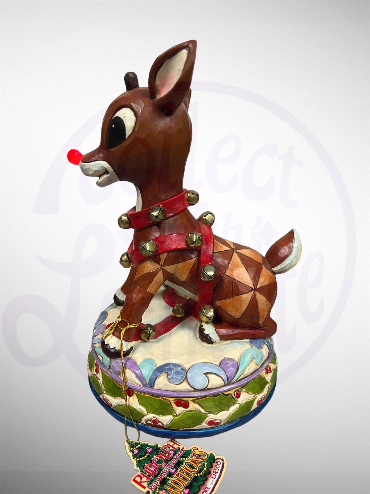 Jim Shore Rudolph Traditions - Rudolph Musical Figurine with Light Up Blinking Nose