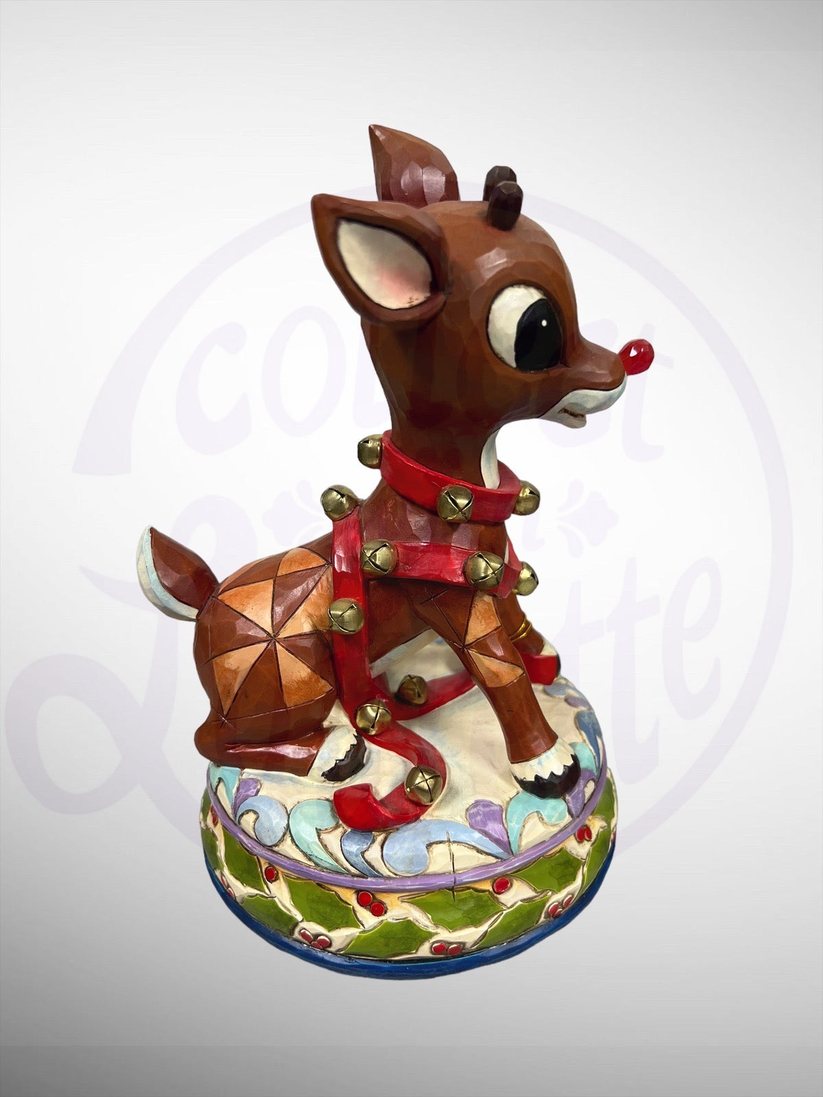 Jim Shore Rudolph Traditions - Rudolph Musical Figurine with Light Up Blinking Nose