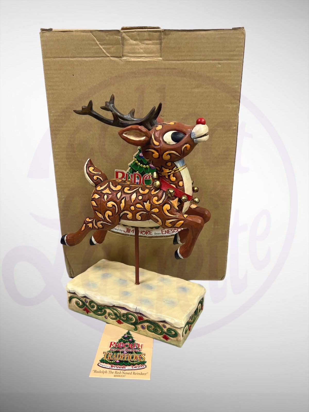 Jim Shore Rudolph Traditions - Rudolph the Red-Nosed Riendeer flying Figurine