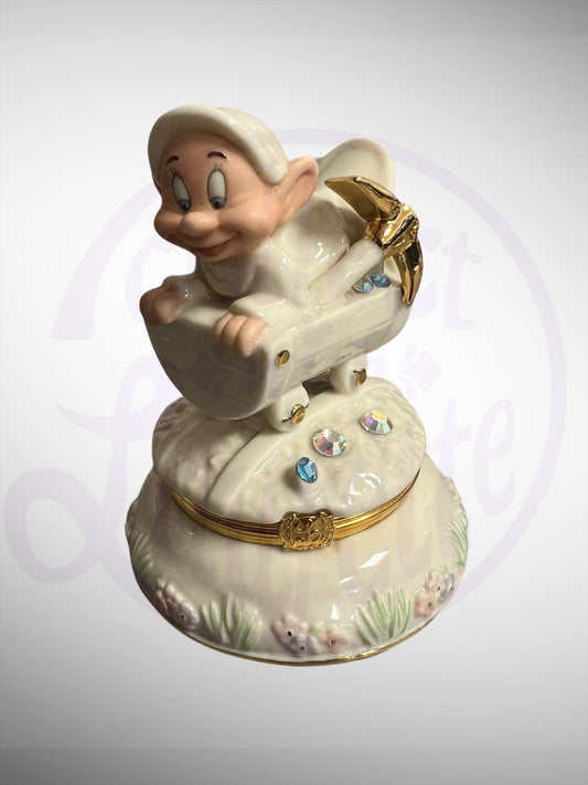 Lenox Disney Treasure Box - Snow White and the Seven Dwarfs Dopey Figurine