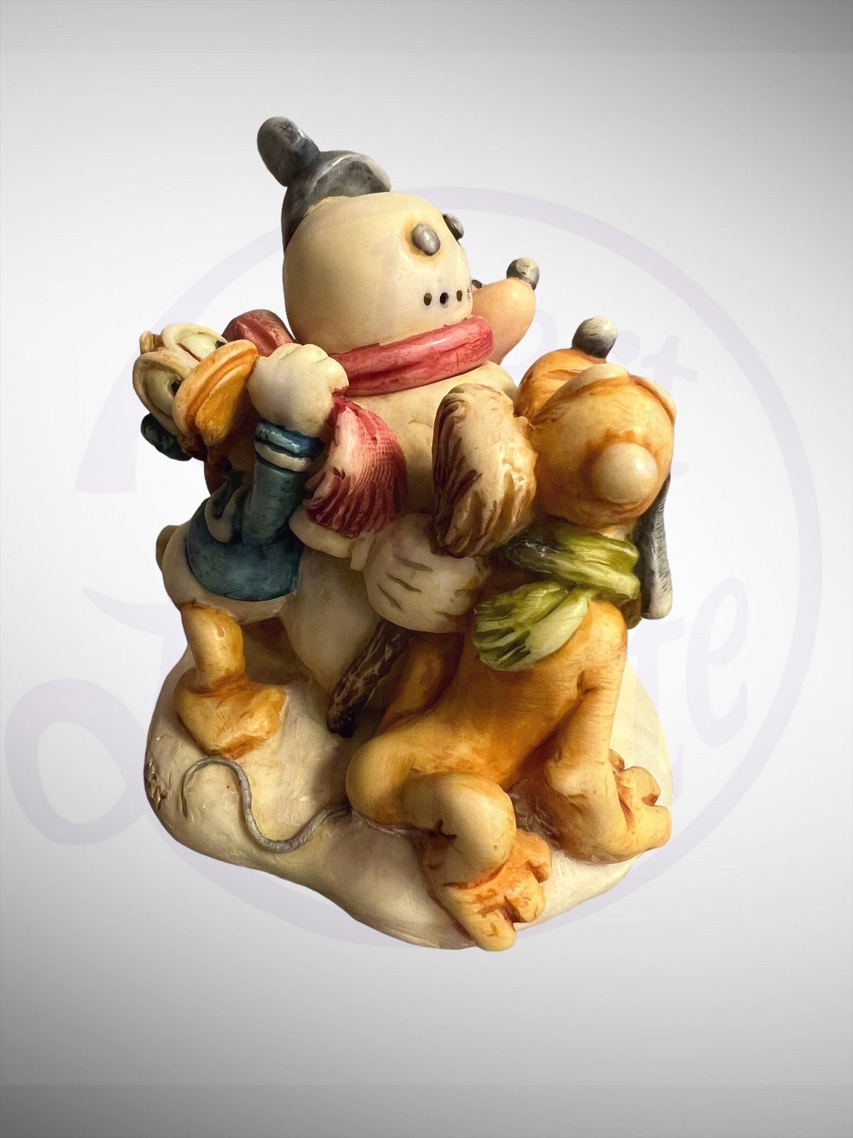 Harmony Kingdom Box - Disney Mickey's Snowman Mickey Donald Pluto Figurine No Box