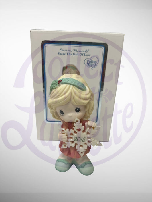 Precious Moments - You Make the Season One of a Kind Girl 2015 Snowflake Figurine