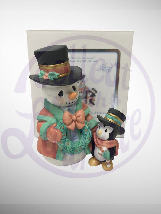 Precious Moments - All Decked Out For The Holidays Snowman Penguin Figurine