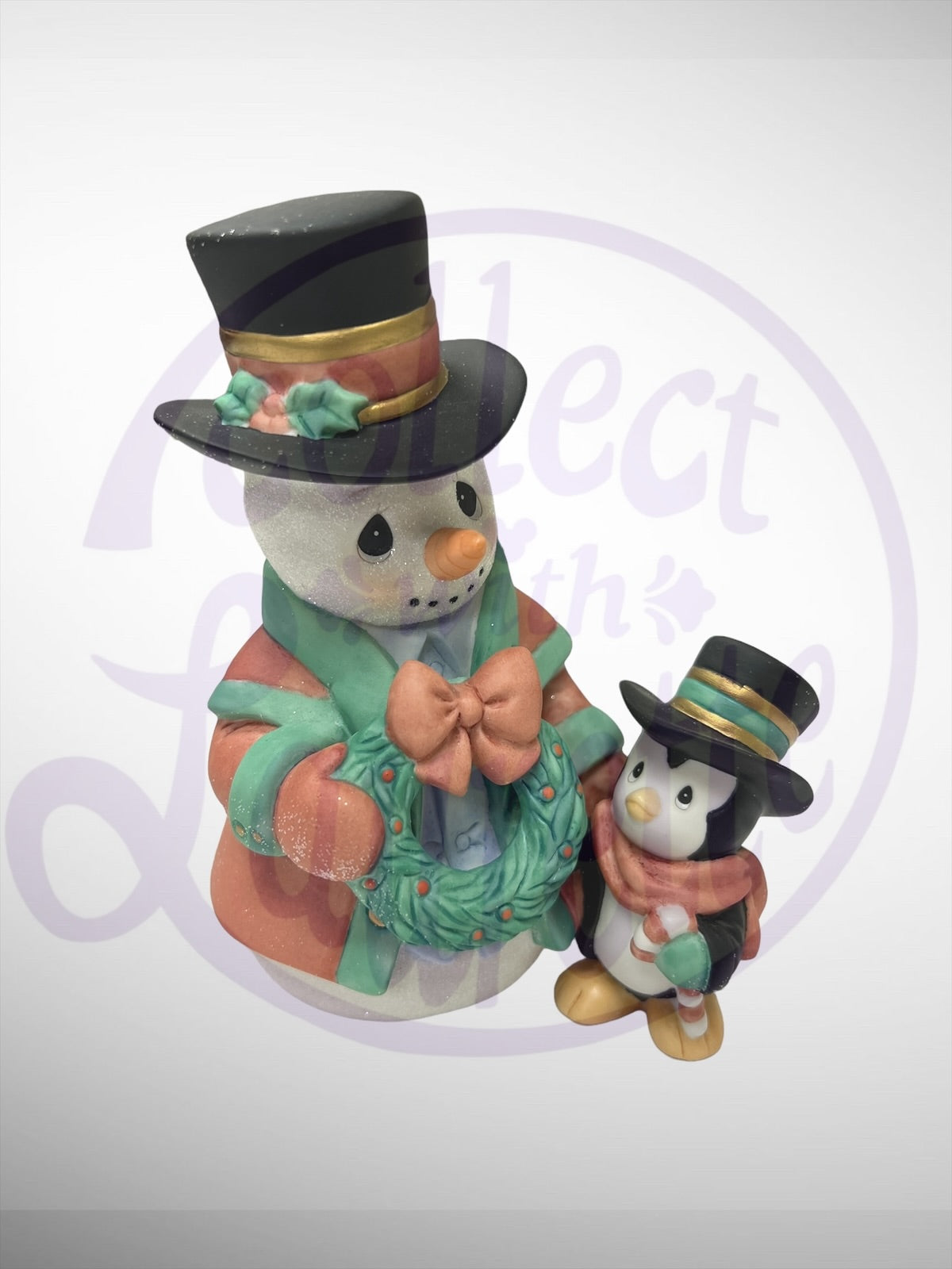 Precious Moments - All Decked Out For The Holidays Snowman Penguin Figurine