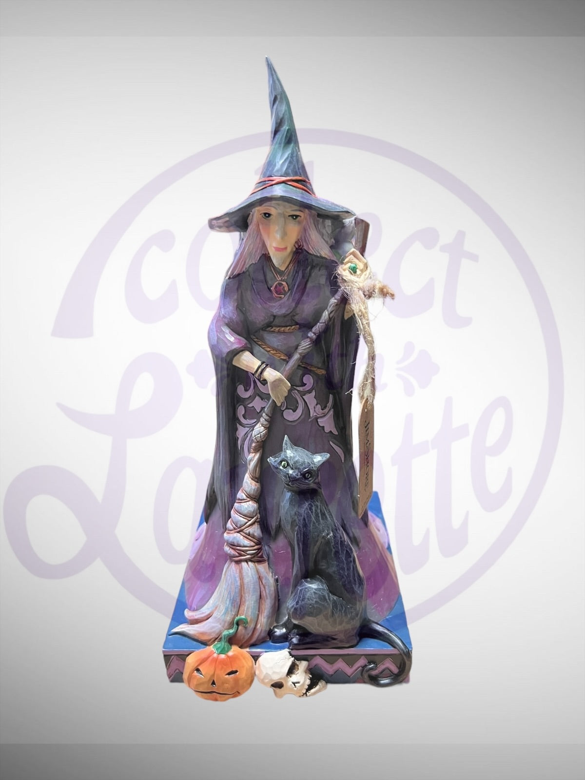 Jim Shore Heartwood Creek - Witch Way? 2 sided Witch Halloween Figurine