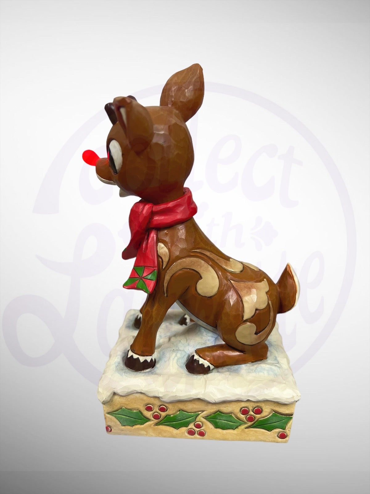 Jim Shore Rudolph Traditions - Rudolph Light Up Nose Figurine