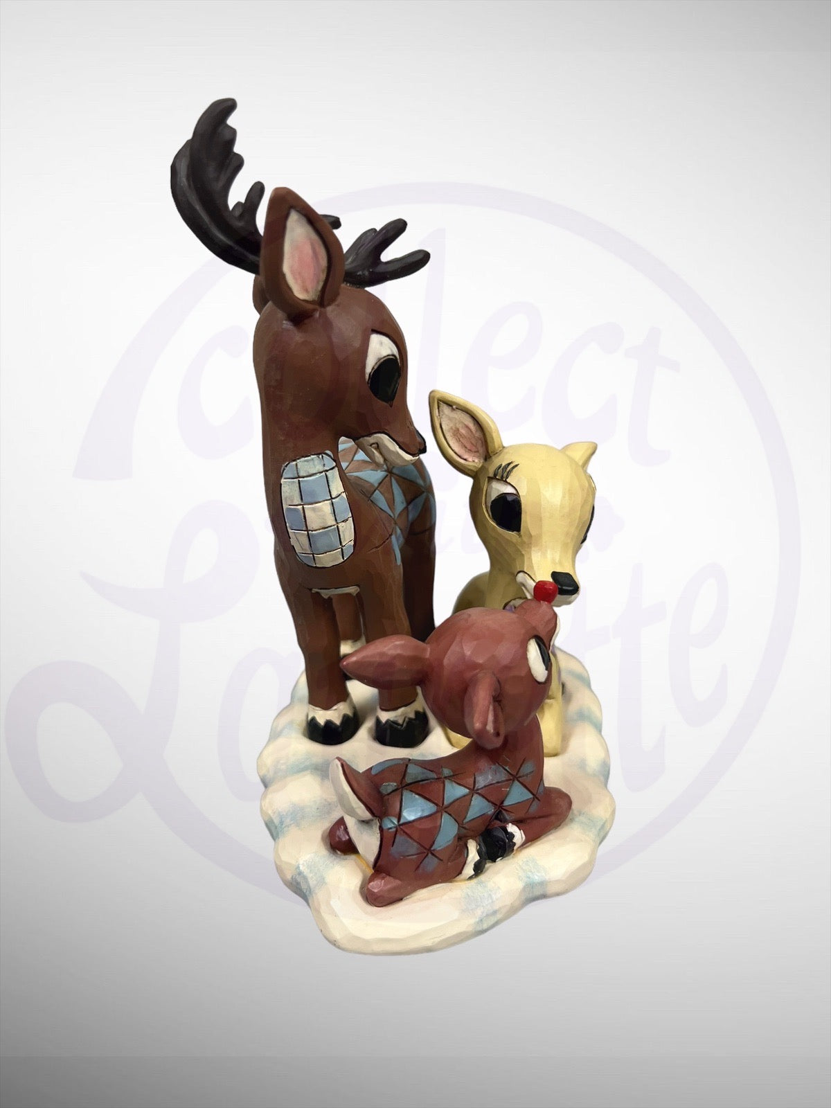 Jim Shore Rudolph Traditions - Rudolph with Mom & Dad Donner Figurine