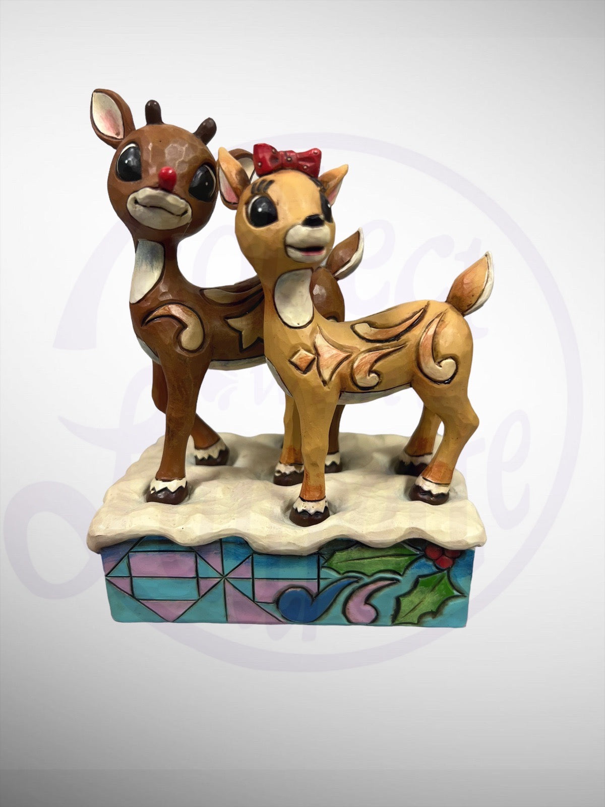 Jim Shore Rudolph Traditions - Rudolph & Clarice Together Figurine